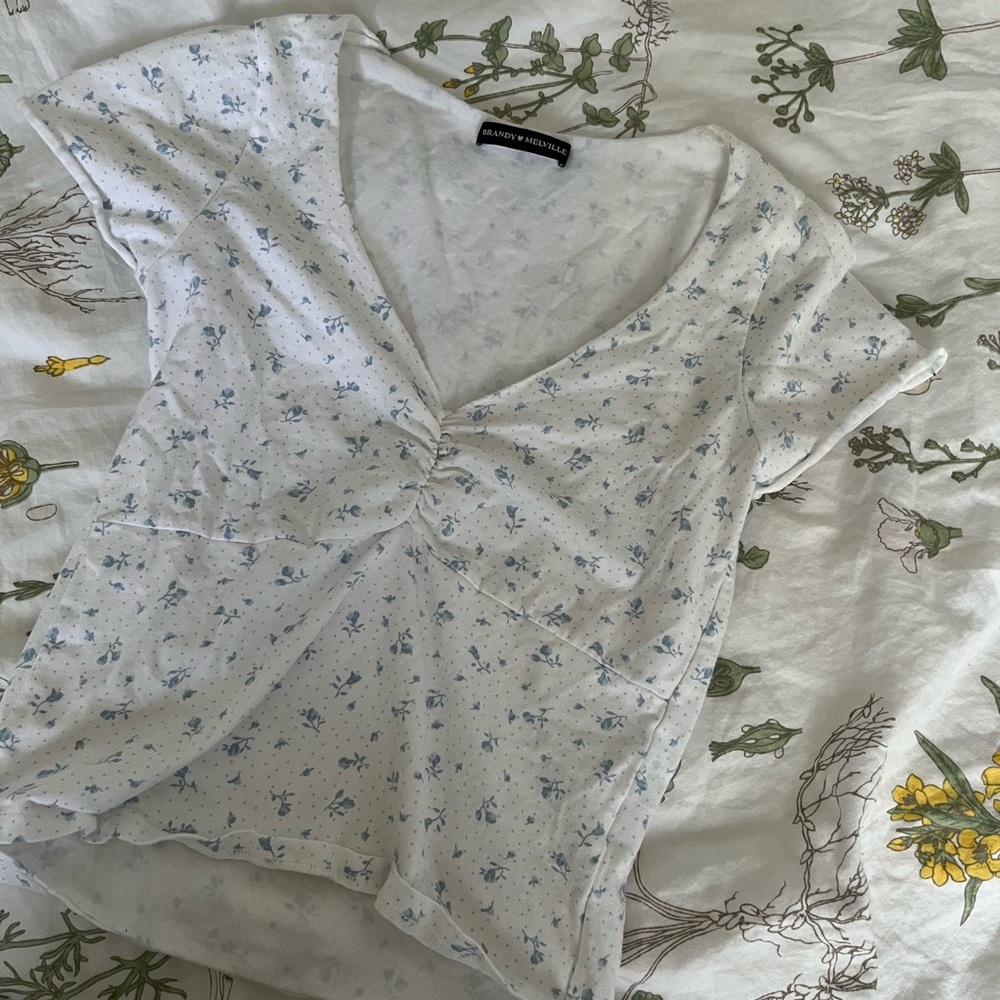 brandy melville floral top